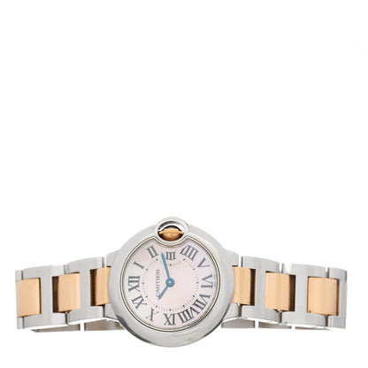 Cartier Stainless Steel 18K Pink Gold Pink Mother of Pearl 28mm Ballon Bleu De Cartier Quartz Watch 2 of 4
