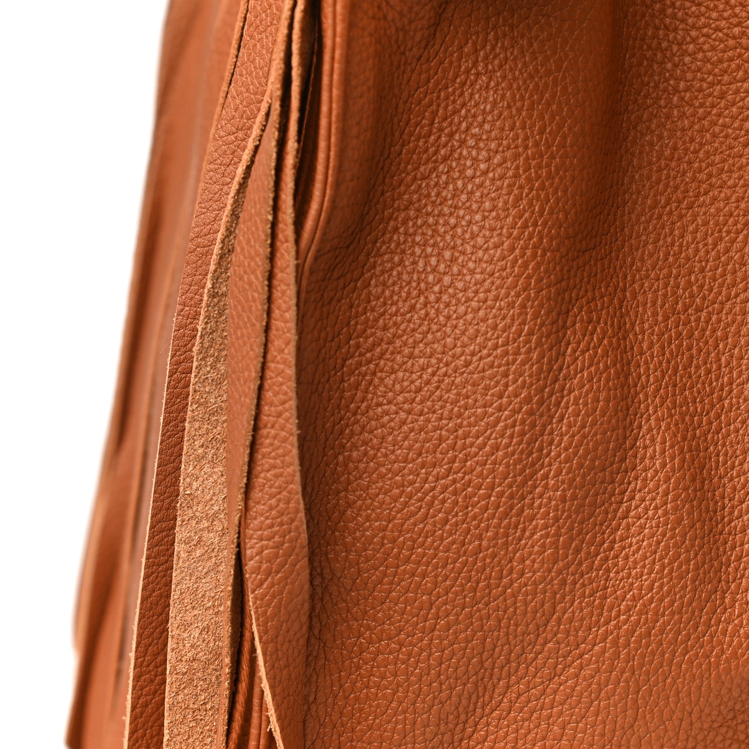 Nancy Gonzalez Calfskin Fringe Emma Tote Bag Cognac 16 of 17
