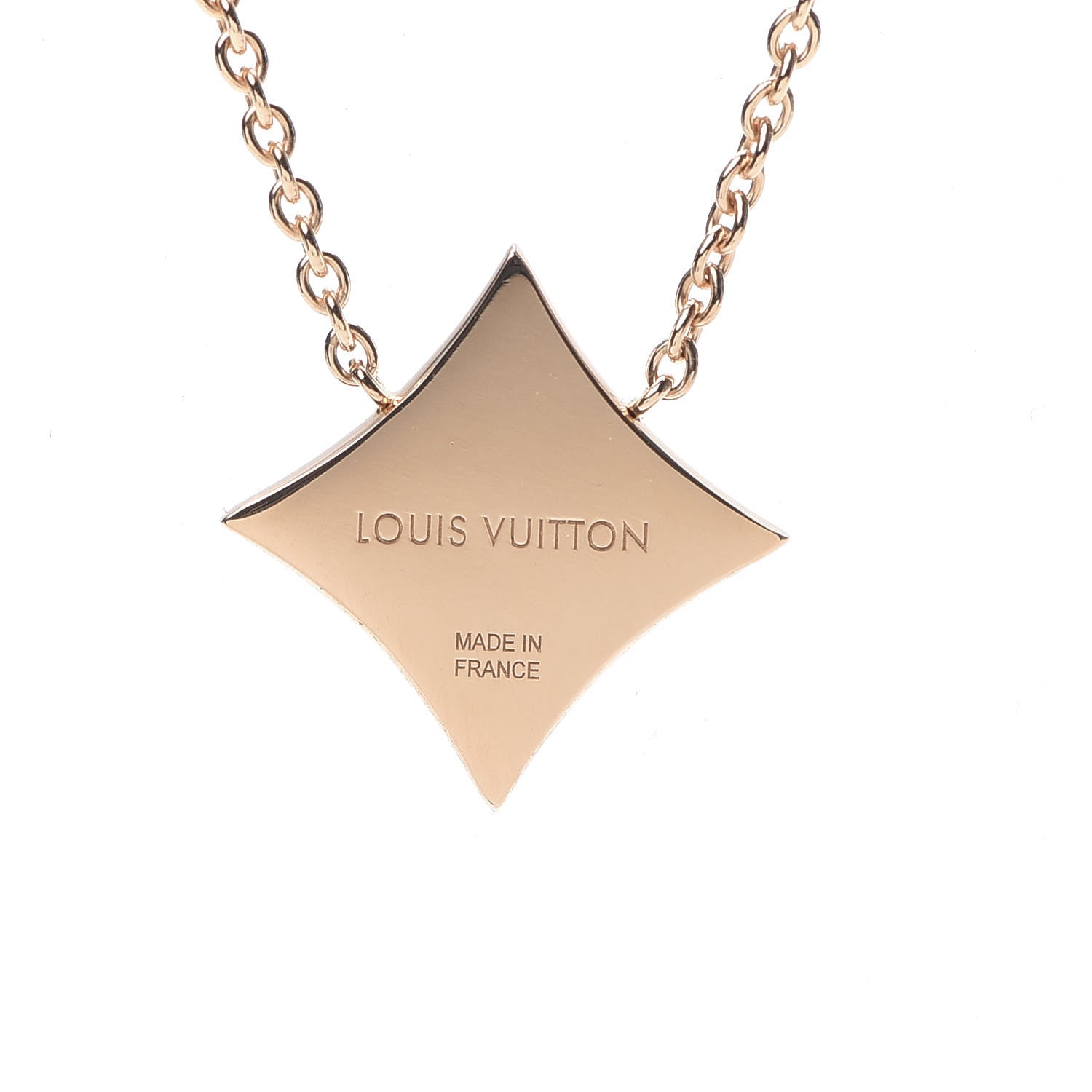 Louis Vuitton 18K Pink Gold Mother Of Pearl Blossom Pendant Necklace 4 of 7