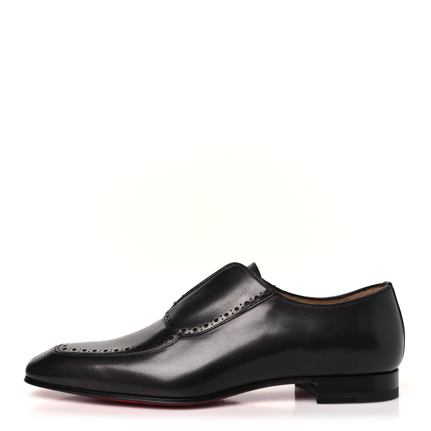 Christian Louboutin Calfskin Mens Lafitte On Flat Loafers 42 Black 1 of 9