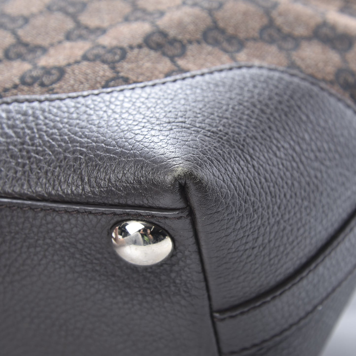 Monogram Tote Dark Brown