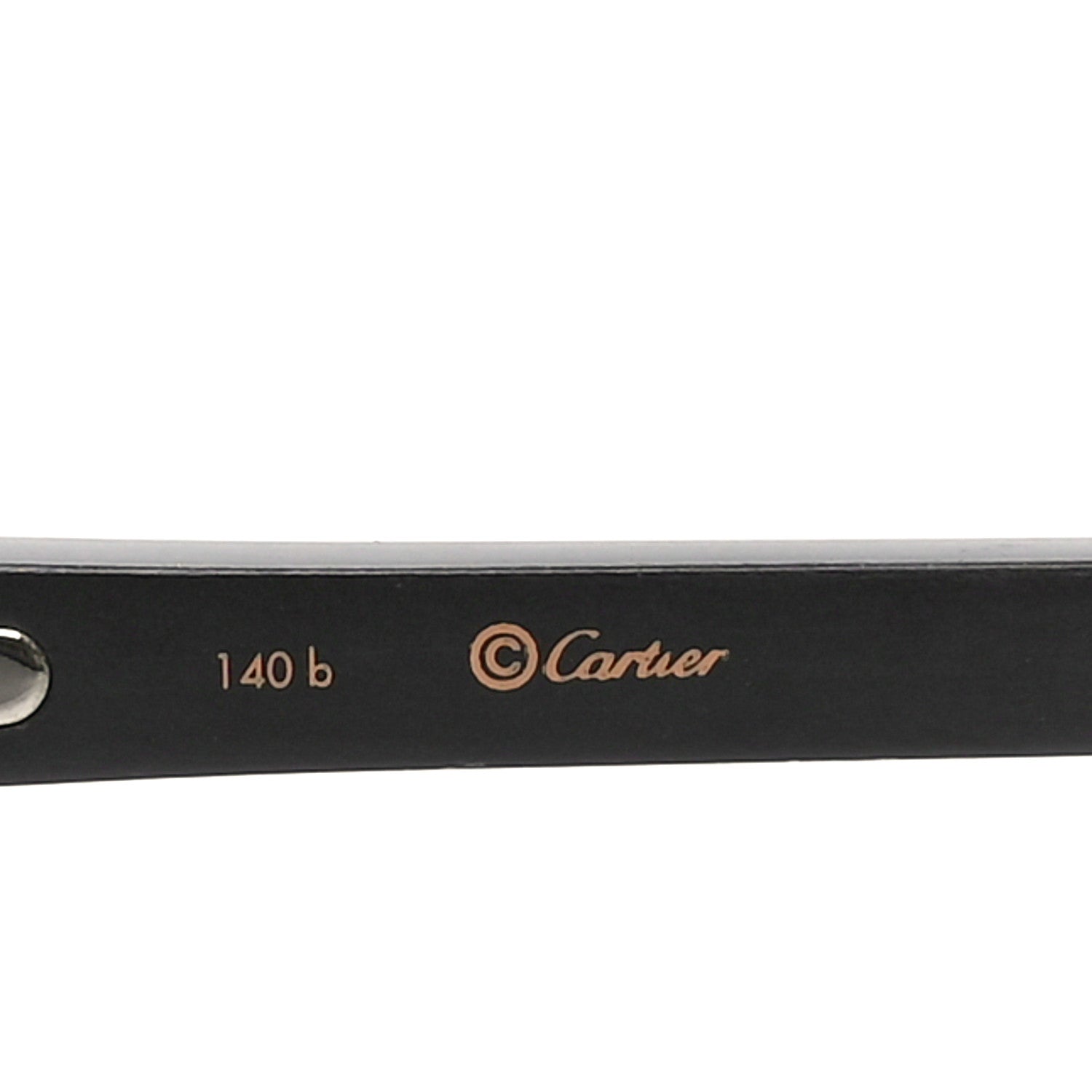 Cartier C Decor 140 Square Sunglasses Black 5 of 6
