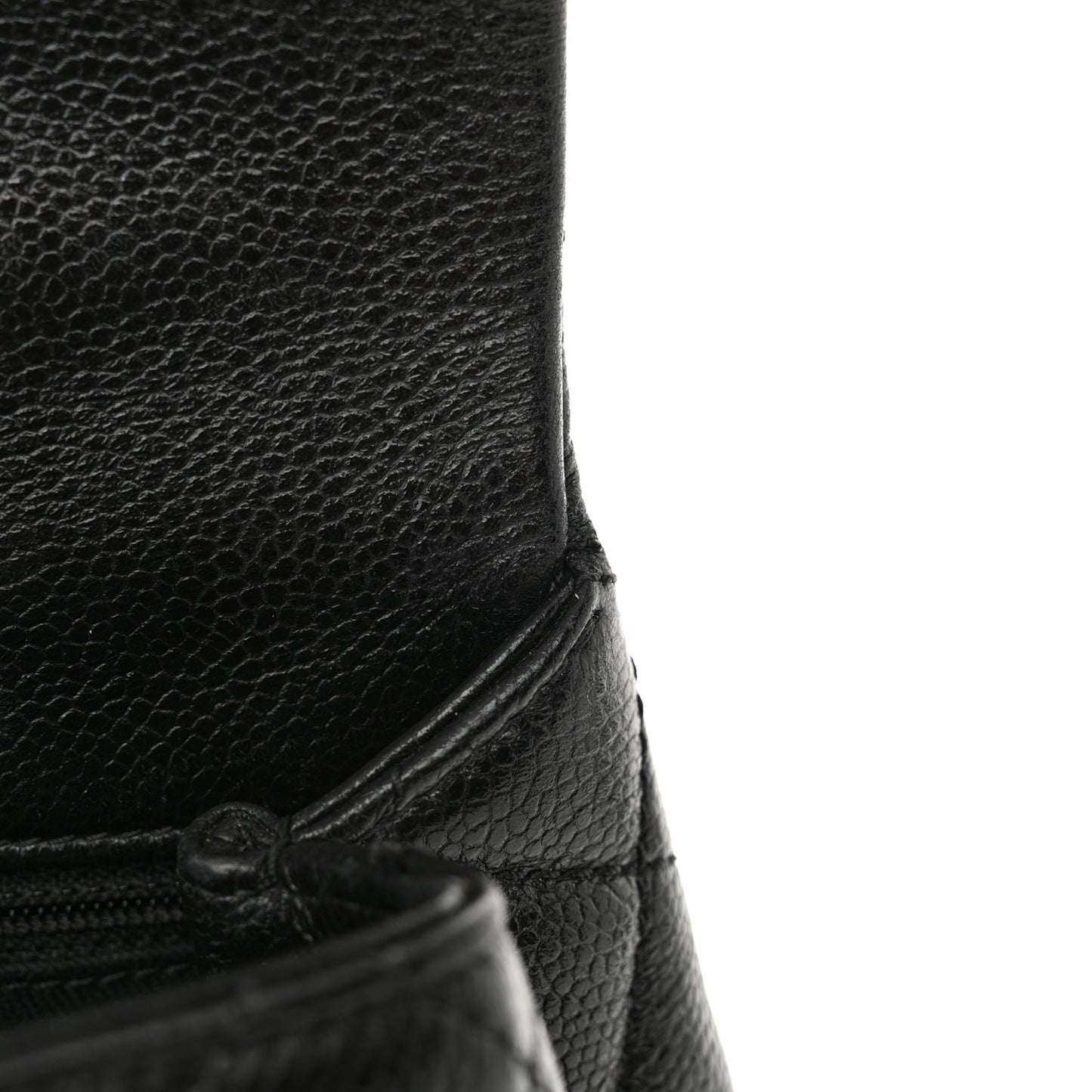 Caviar Quilted Mini Coco Handle Flap So Black