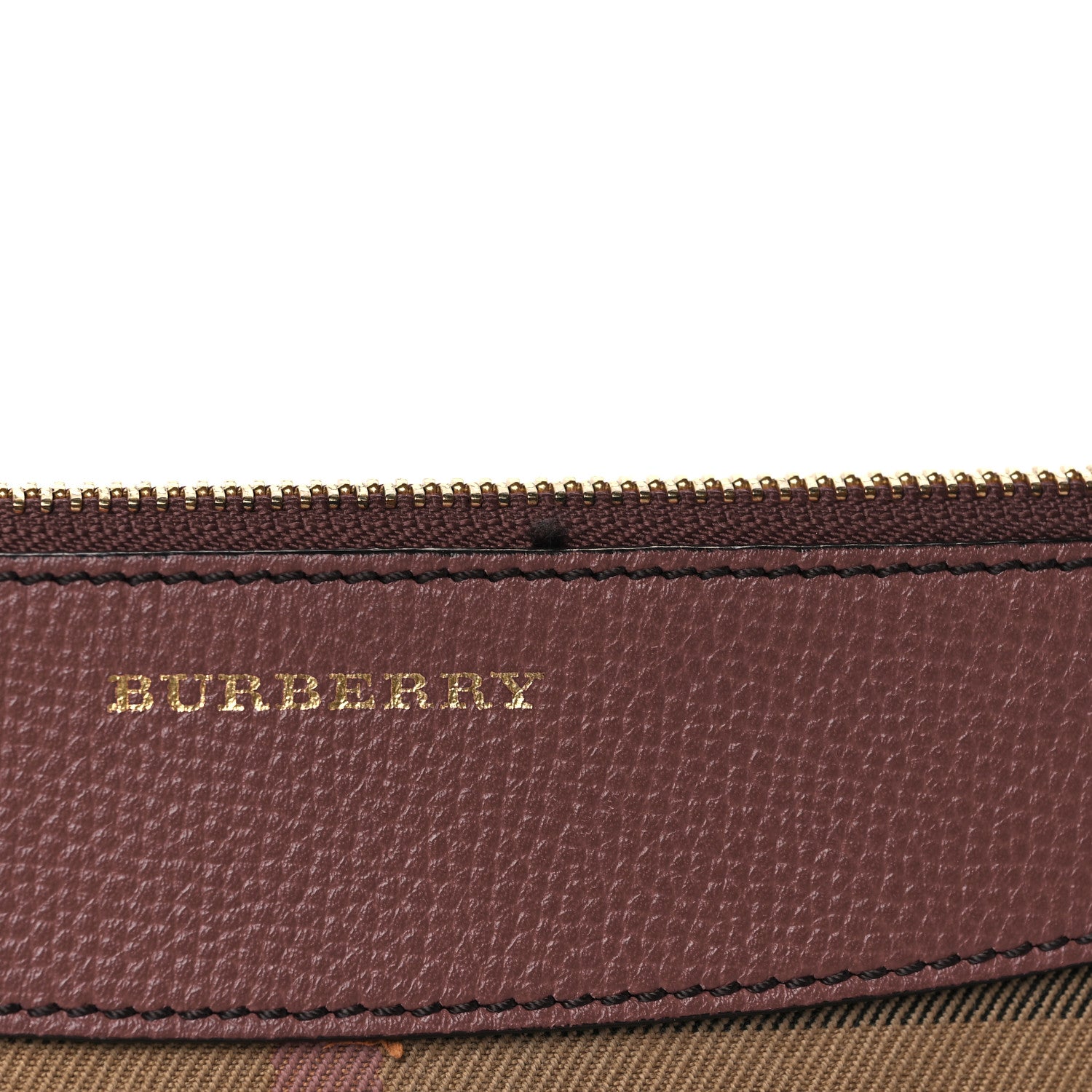 Burberry House Check Derby Peyton Crossbody Clutch Bag Russet Red 11 of 12