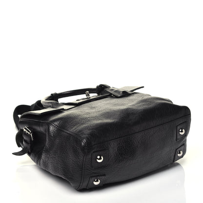 Mulberry Natural Leather Mini Cara Delevingne Convertible Satchel Black 4 of 10