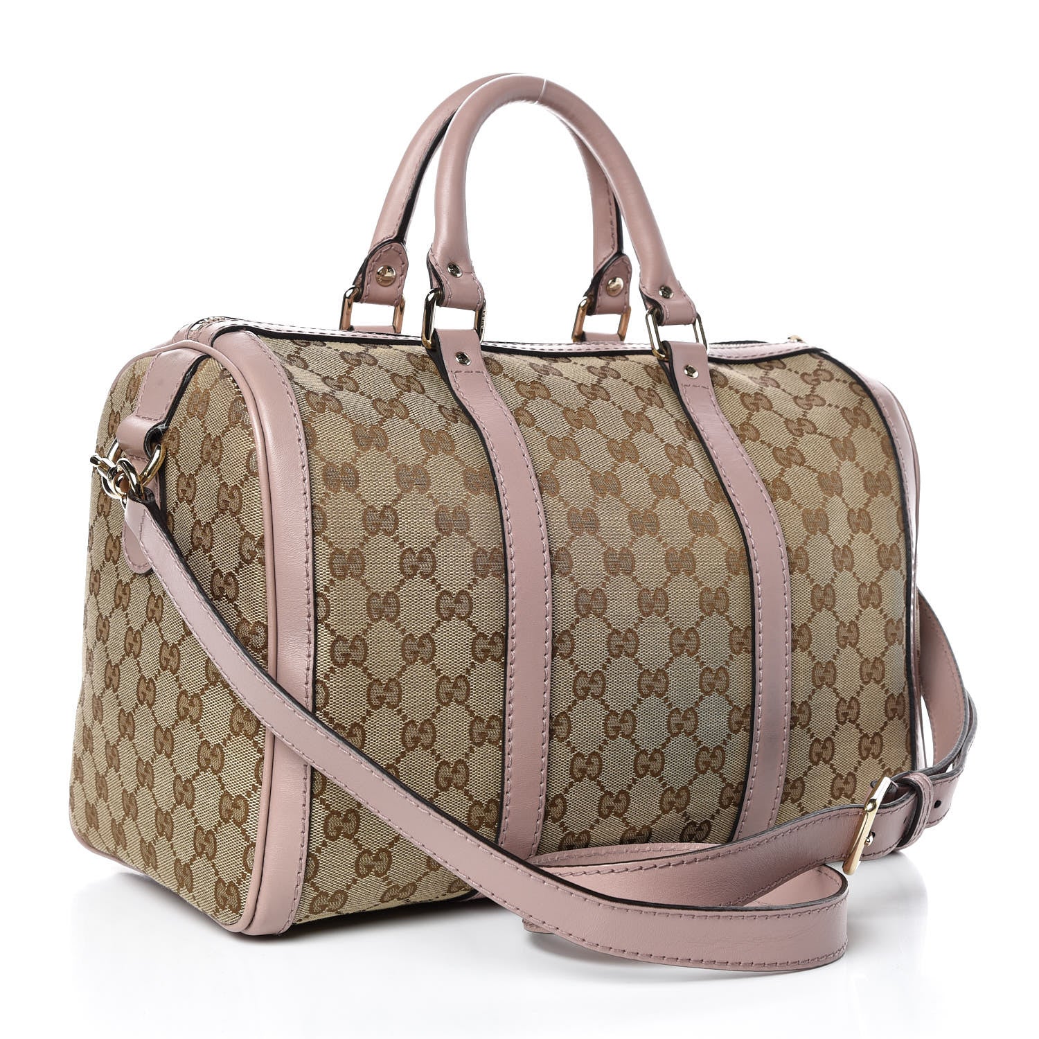 Gucci Monogram Medium Joy Boston Light Pink 4 of 17