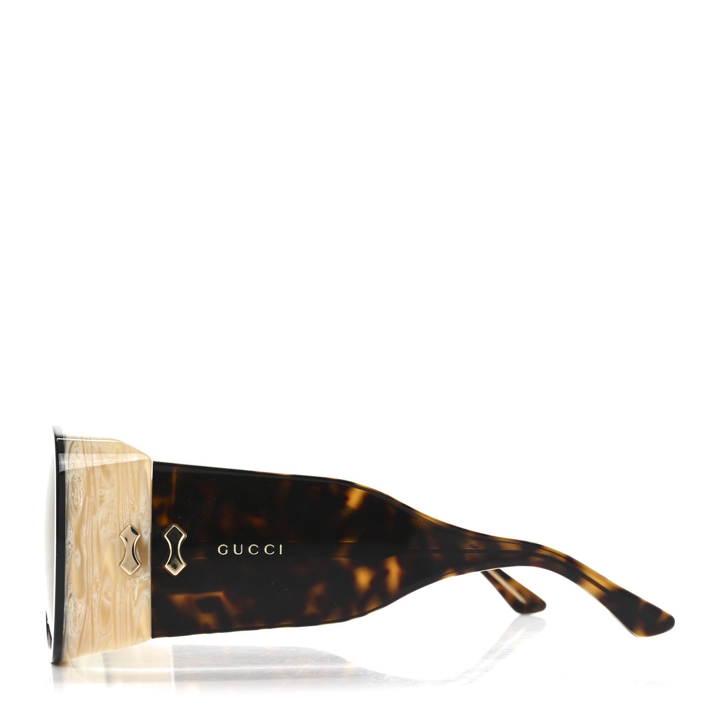 Acetate Sunglasses GG0149S Black Horn