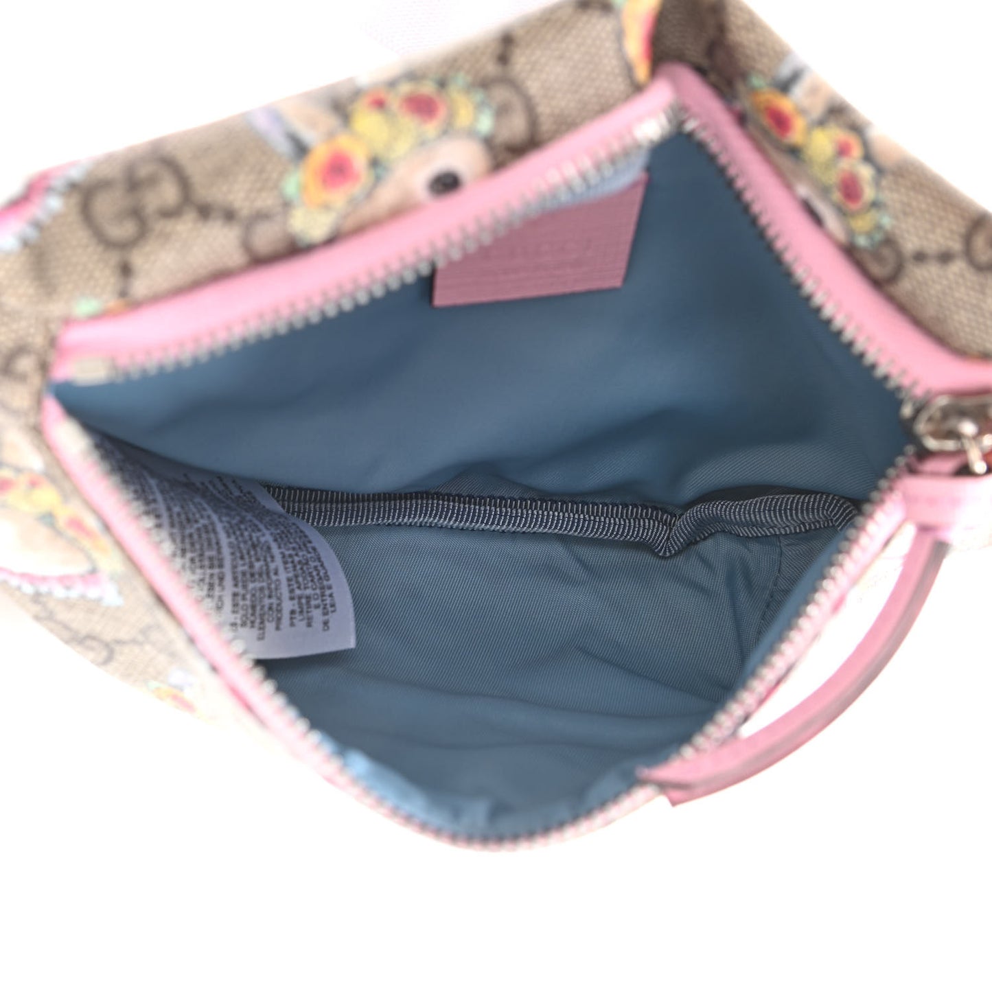 GG Supreme Monogram Childrens Bunny Print Belt Bag Multicolor