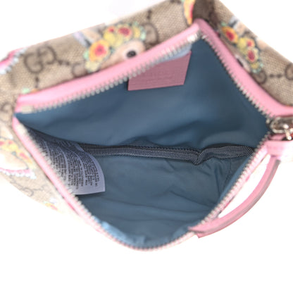 Gucci GG Supreme Monogram Childrens Bunny Print Belt Bag Multicolor 5 of 10