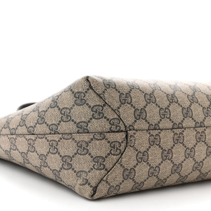 Gucci Calfskin GG Supreme Monogram Medium Reversible Tote Black 13 of 20