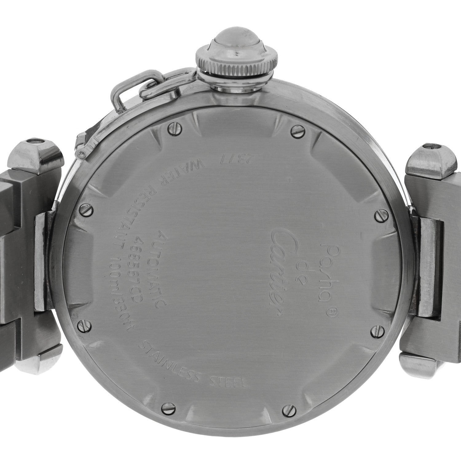 Cartier Stainless Steel 35mm Pasha GMT Automatic Watch 4 of 5