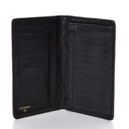 Chanel Aged Calfskin Quilted Reissue Yen Wallet Black 5 of 9