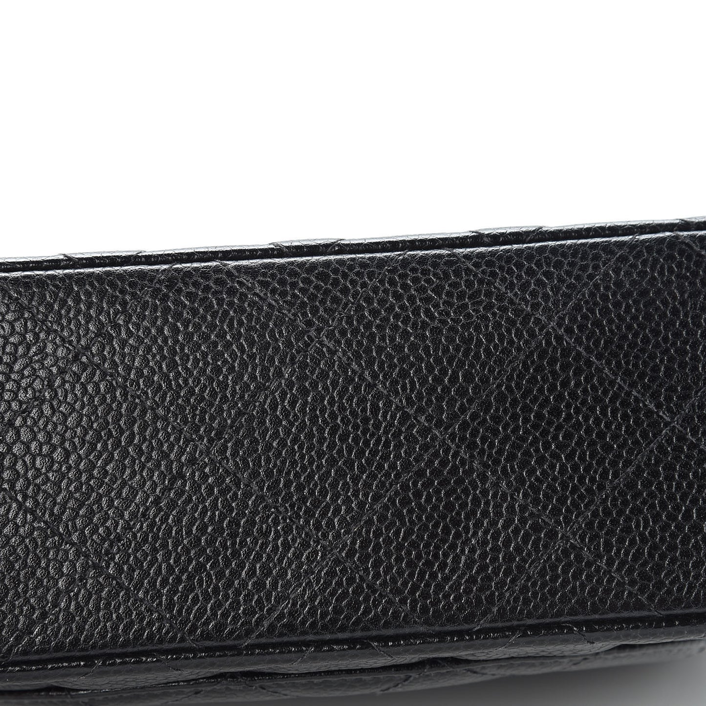 Caviar Quilted Mini Square Flap Black