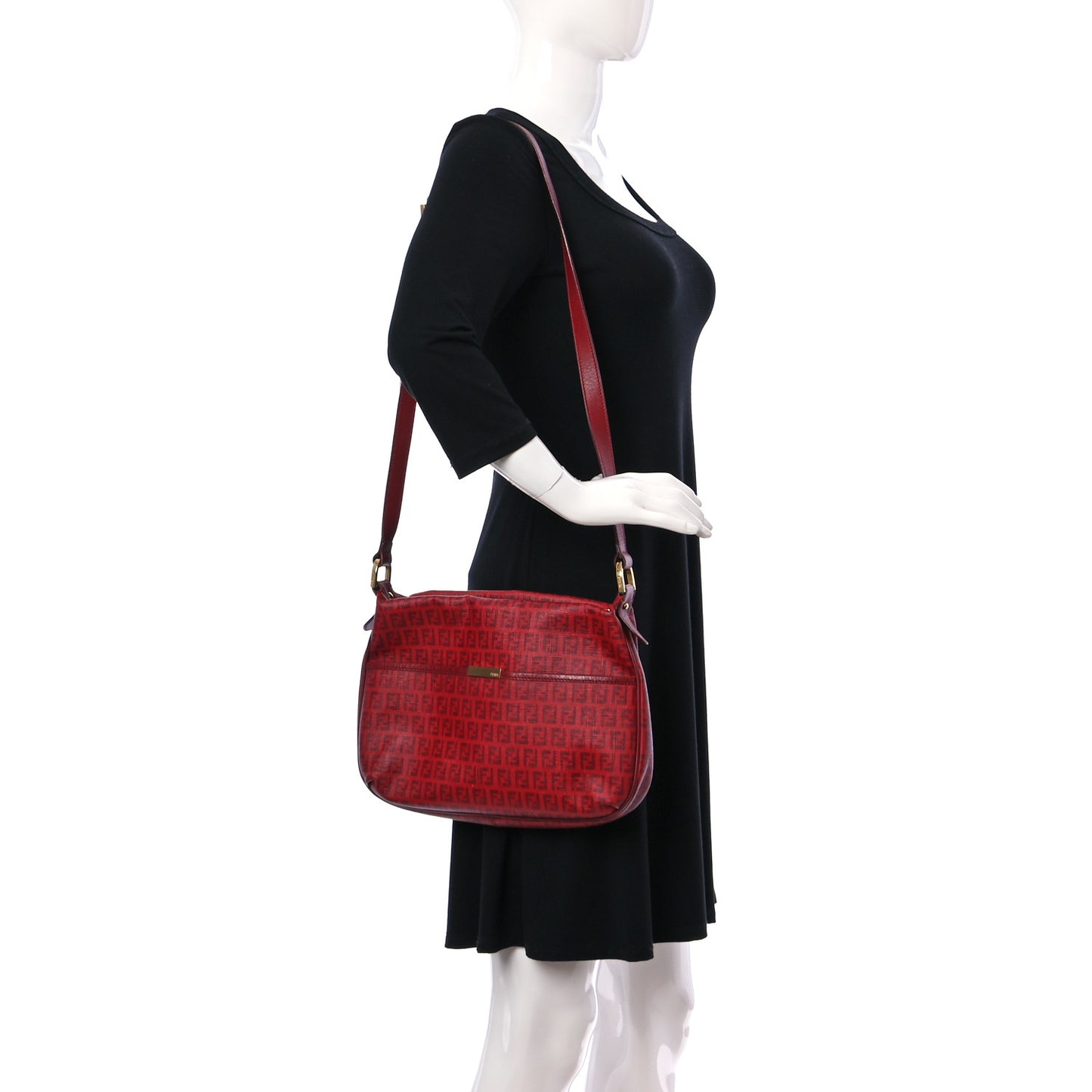 Zucchino Spalmati Vitello Messenger Bag Bordeaux Rubino