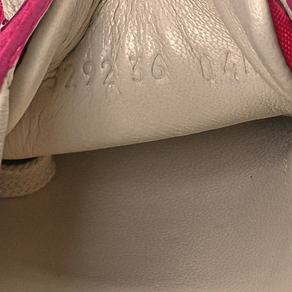 Gucci Nylon Suede Web Womens G74 Sneakers 36 Box Pink Old Rose Bright Splash 8 of 8