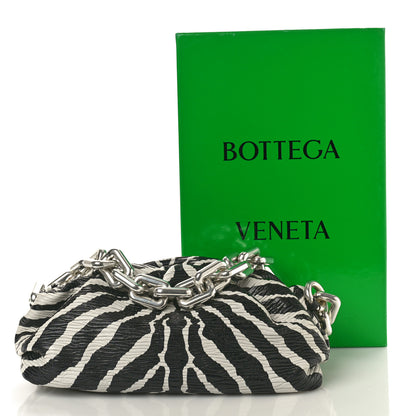 Bottega Veneta Nappa Zebra Print The Pouch Chain White Black 11 of 11