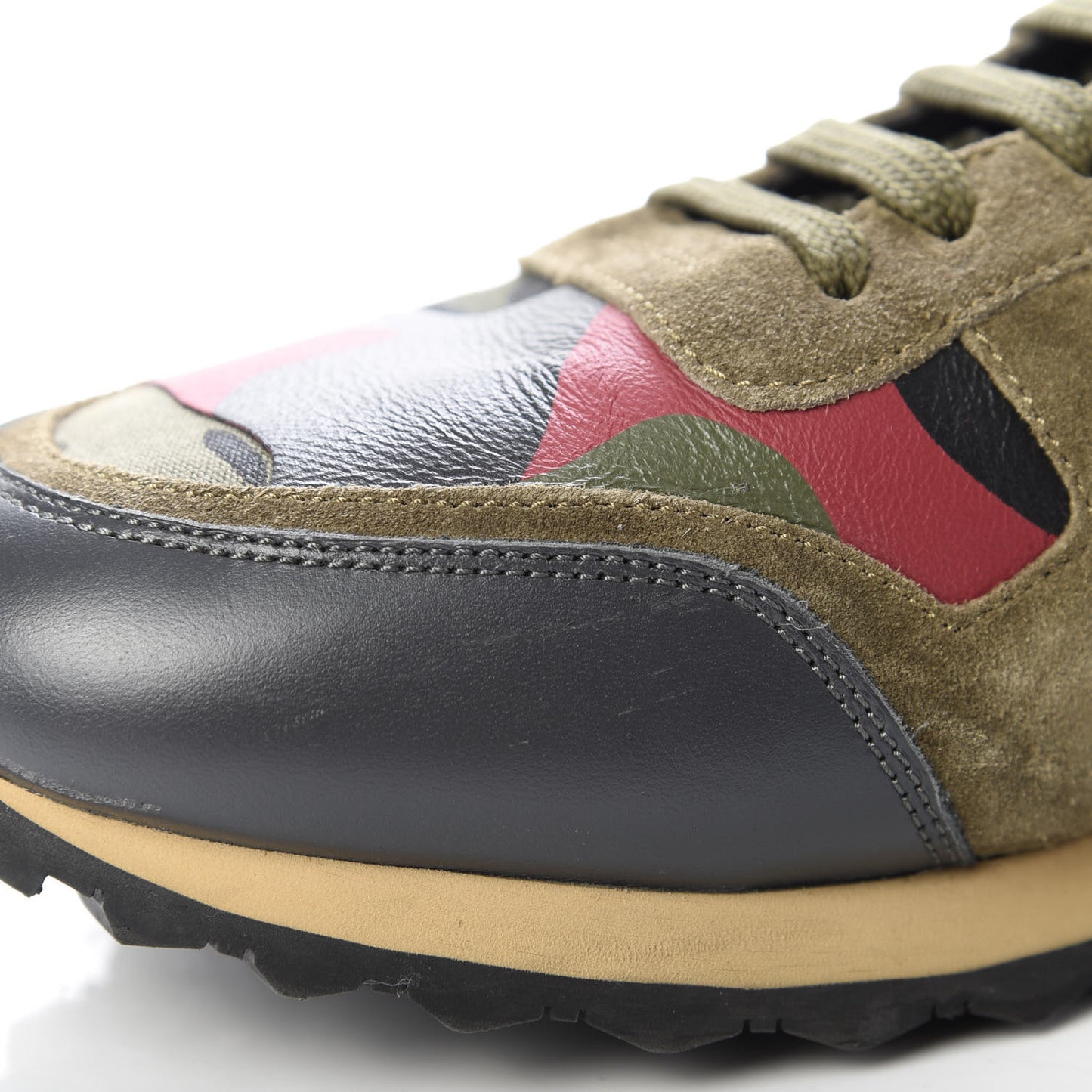 Nappa Suede Camouflage Mens Rockrunner Sneakers 42 Multicolor