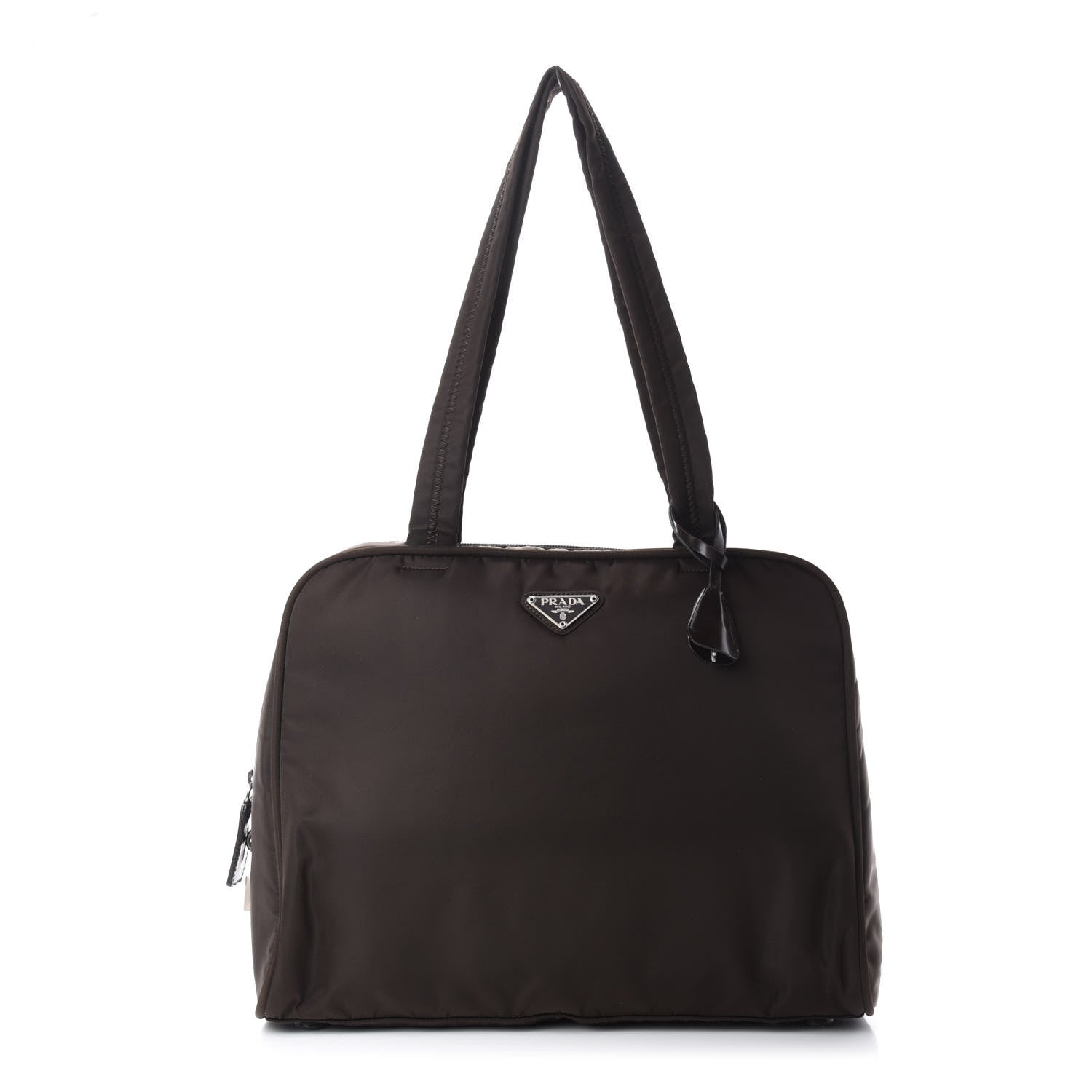 Prada Tessuto Nylon Tote Brown 1 of 11