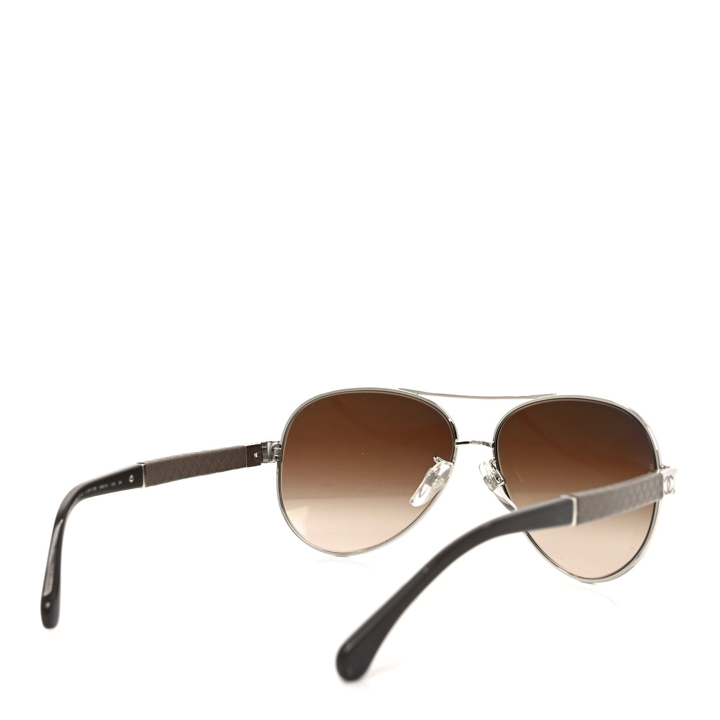 Lambskin Quilted CC Aviator Sunglasses 4195-Q-A Brown