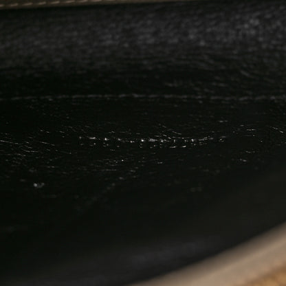 Saint Laurent Grain De Poudre Matelasse Chevron Monogram Envelope Chain Wallet Nude Powder 7 of 9