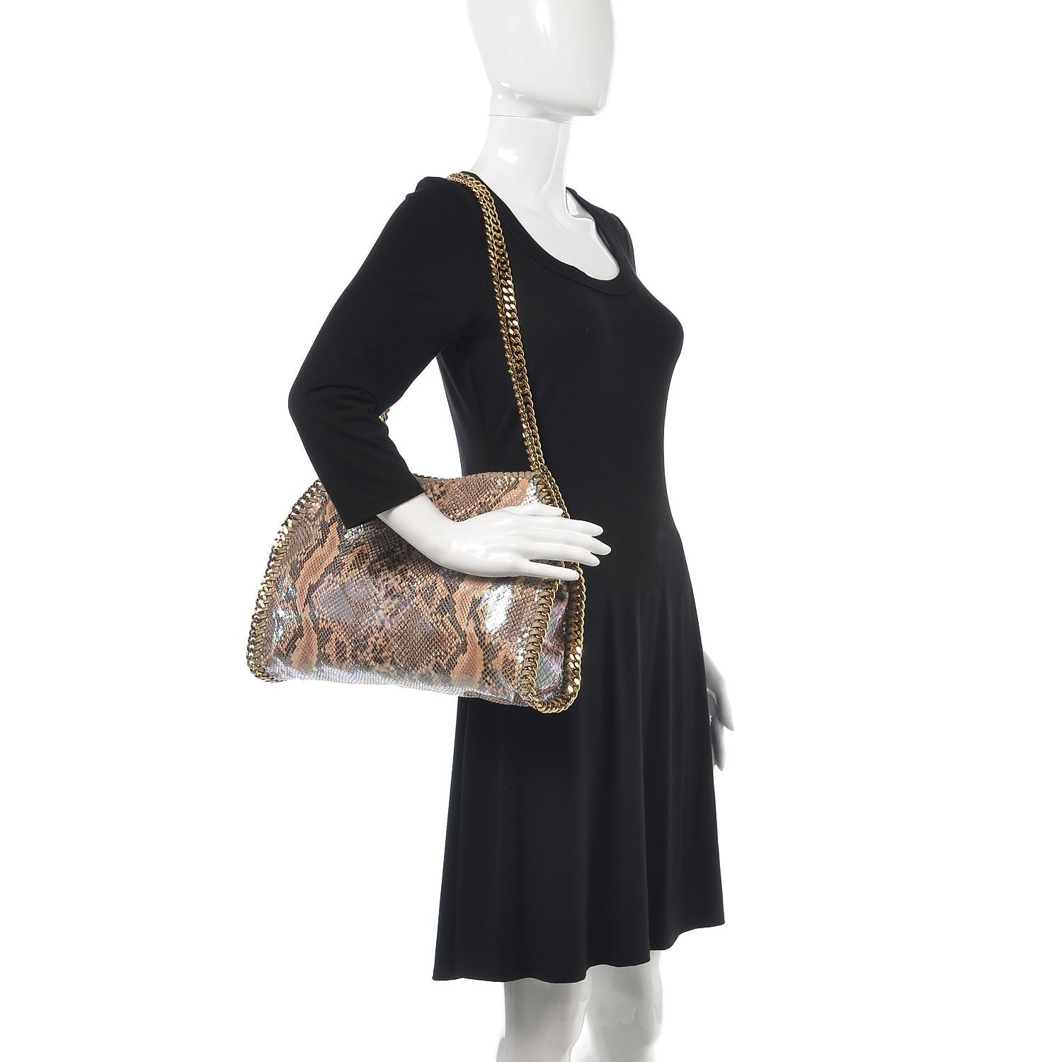 Stella McCartney Eco Python Oleographic Small Falabella Tote 2 of 9