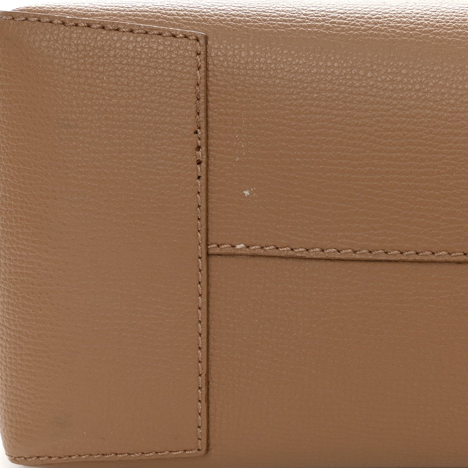 Burberry Calfskin TB Motif Embossed Medium Tote Camel 11 of 14