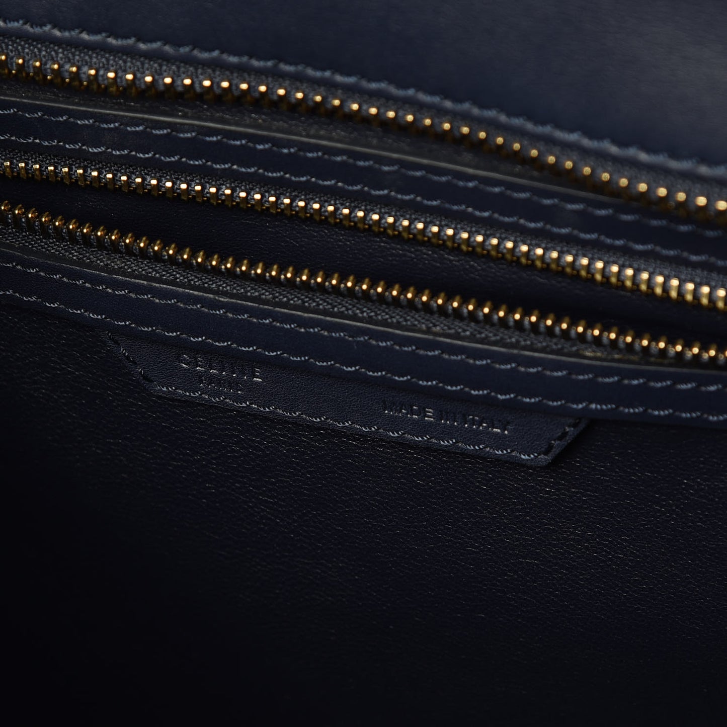 Smooth Calfskin Micro Luggage Navy Blue