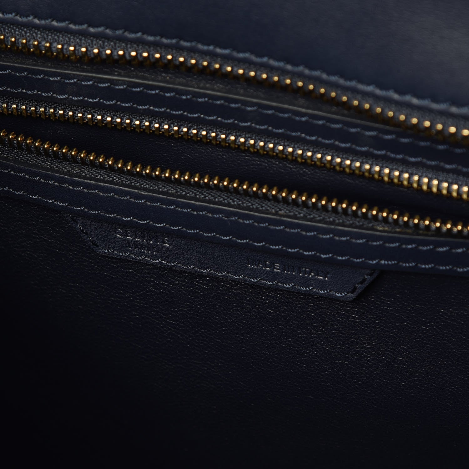 Celine Smooth Calfskin Micro Luggage Navy Blue 8 of 9
