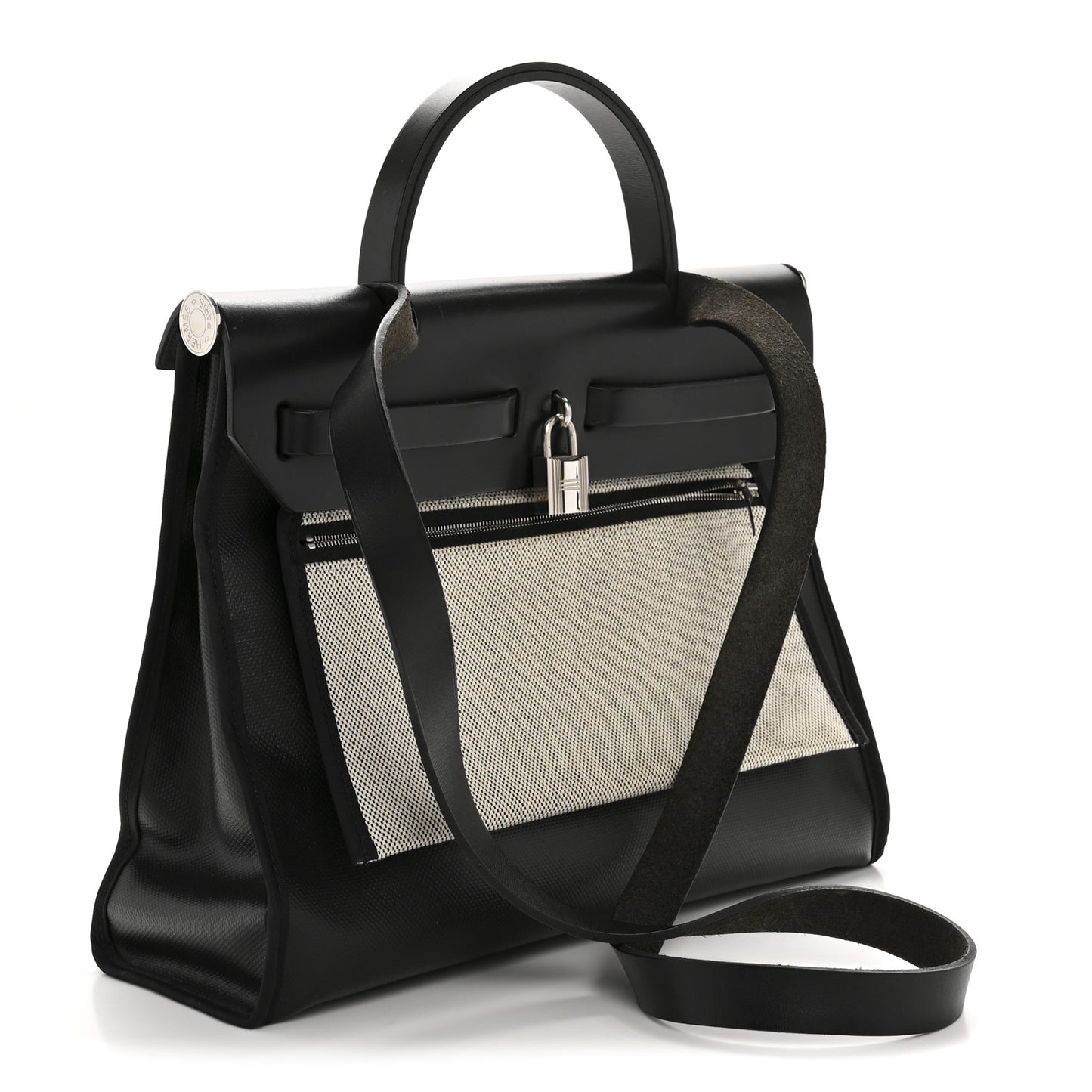 Toile H Berline Vache Hunter Herbag Zip PM 31 Black Ecru