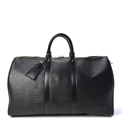 Louis Vuitton Epi Keepall 45 Black 1 of 11