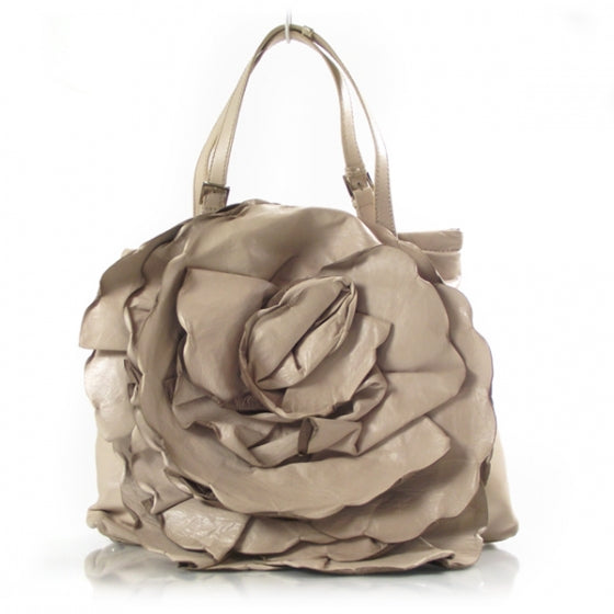 Valentino Garavani Leather Petale Hobo Beige 1 of 13