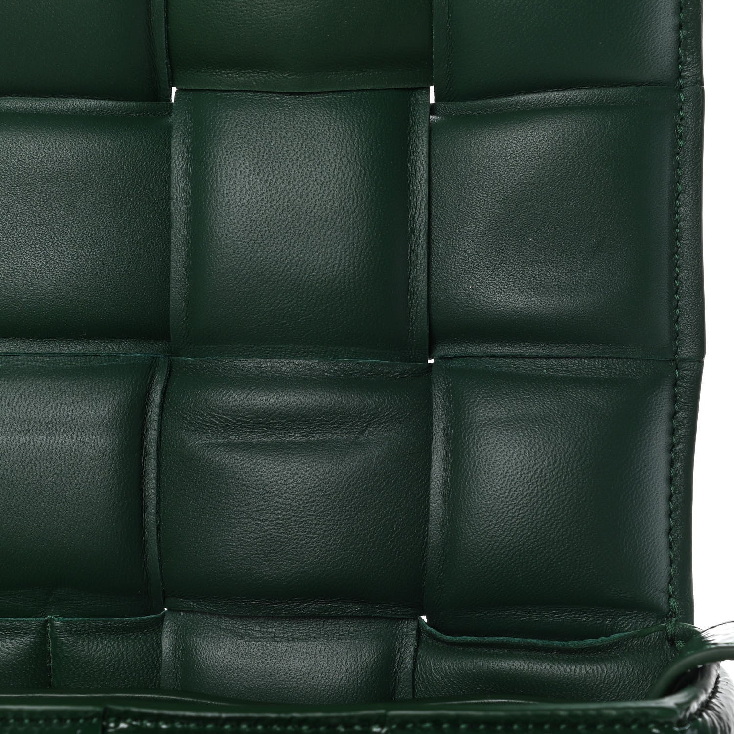 Bottega Veneta Textured Deerskin Maxi Intrecciato Padded Cassette Crossbody Bag Raintree 9 of 11
