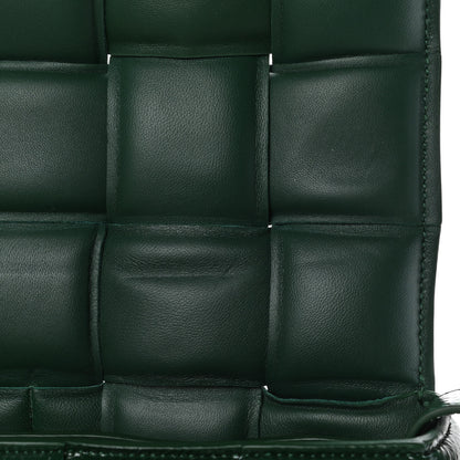 Bottega Veneta Textured Deerskin Maxi Intrecciato Padded Cassette Crossbody Bag Raintree 9 of 11