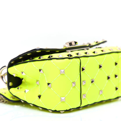 Valentino Garavani Calfskin Micro Rockstud Spike Shoulder Bag Lime 6 of 11