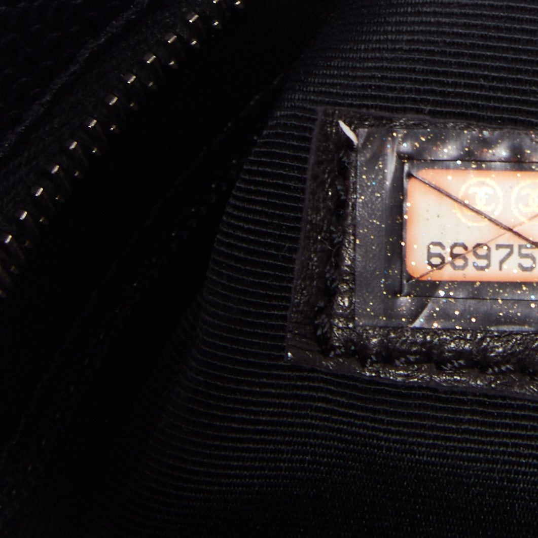 Caviar Quilted Medallion Tote Black