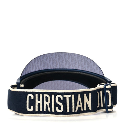 Christian Dior Oblique DiorClub V1U Sun Visor Blue 4 of 8