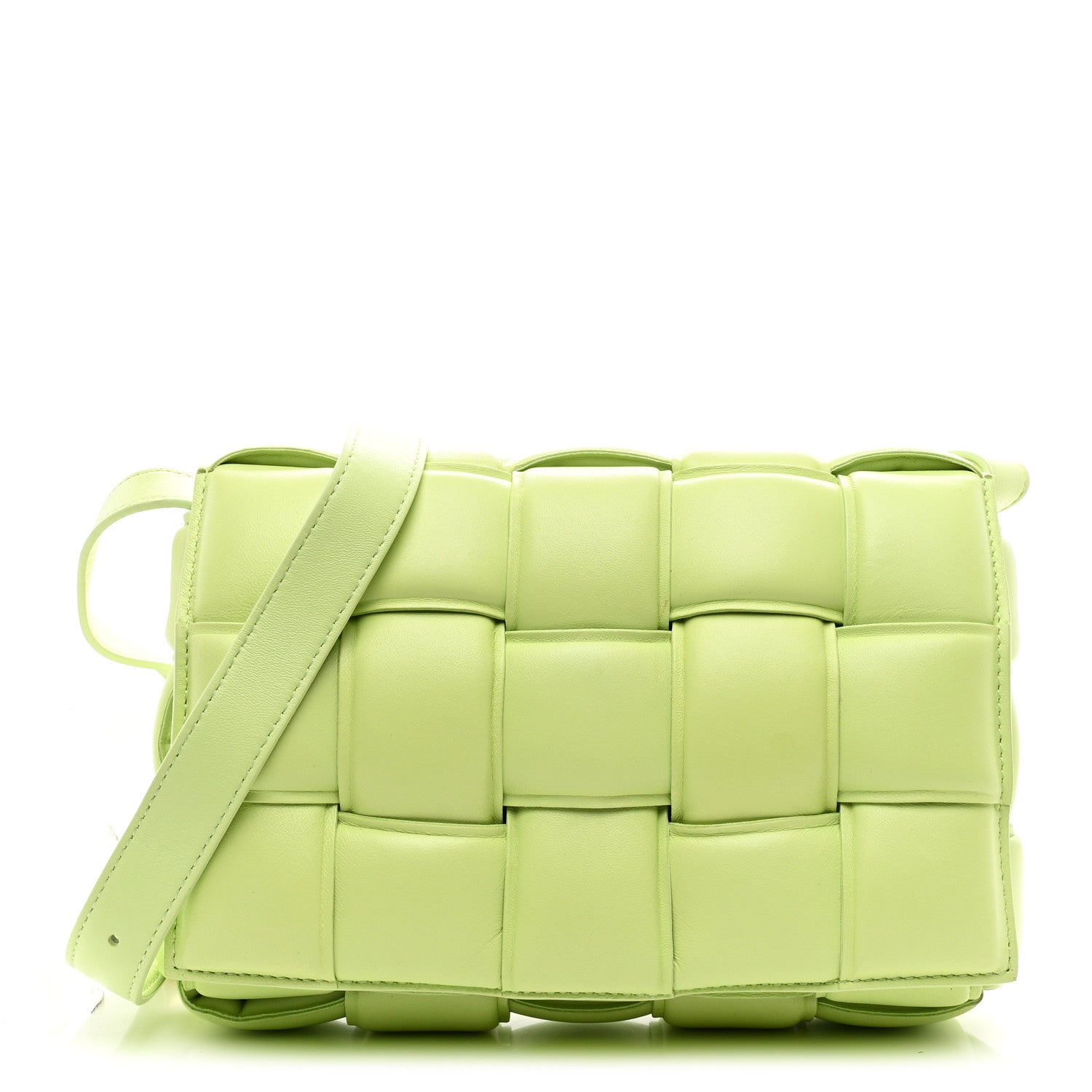 Bottega Veneta Nappa Maxi Intreccio Padded Cassette Crossbody Bag Fennel 1 of 9