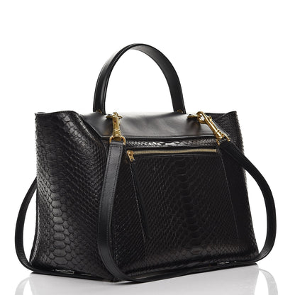 Celine Python Calfskin Mini Belt Bag Black 4 of 14