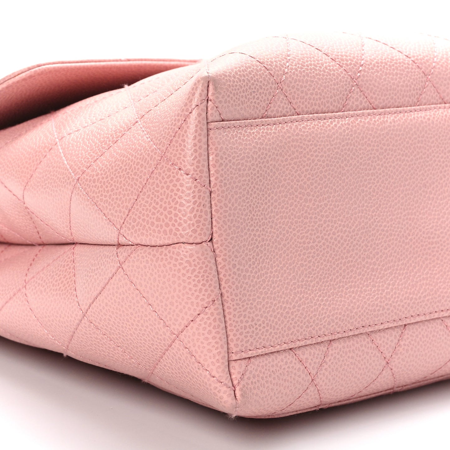 Caviar Quilted Jumbo Kelly Flap Pink