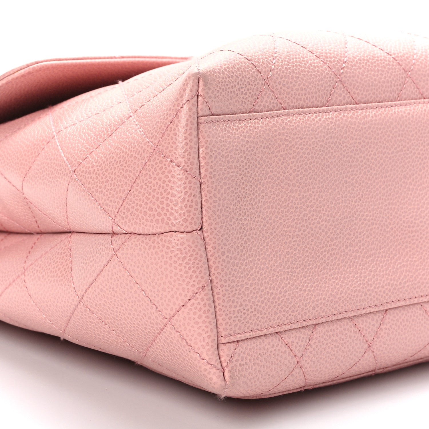 Chanel Caviar Quilted Jumbo Kelly Flap Pink 8 of 9