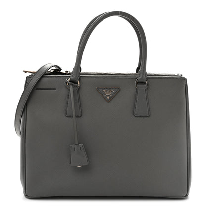 Prada Saffiano Medium Galleria Double Zip Tote Marmo 1 of 11