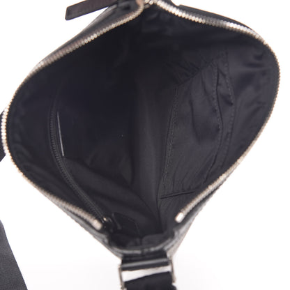Gucci GG Supreme Monogram Web Messenger Bag Black 7 of 9