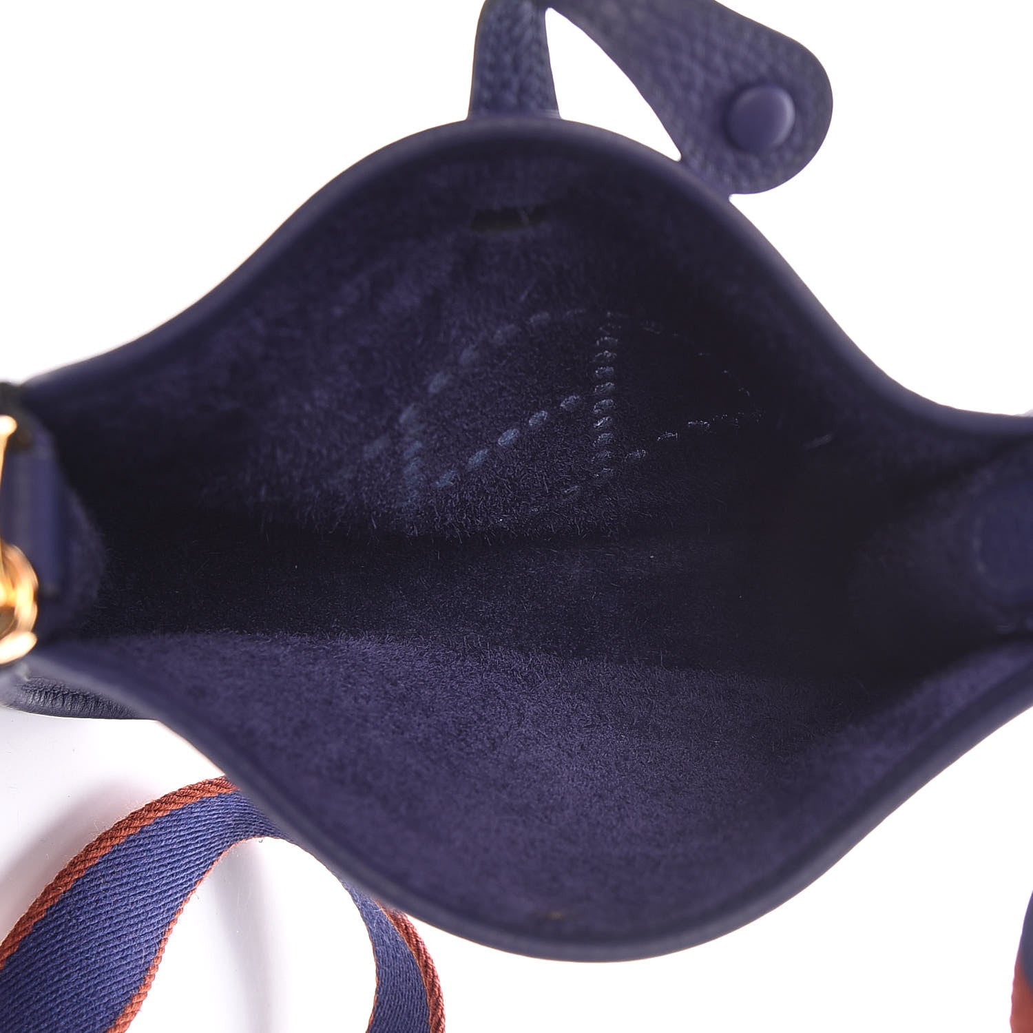 Hermes Taurillon Clemence Amazone Evelyne TPM Bleu Encre 5 of 9