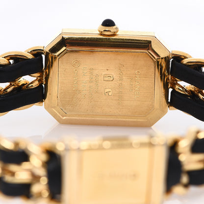 Chanel Stainless Steel Lambskin 20mm Chain Premiere Quartz Watch Gold L 4 of 4