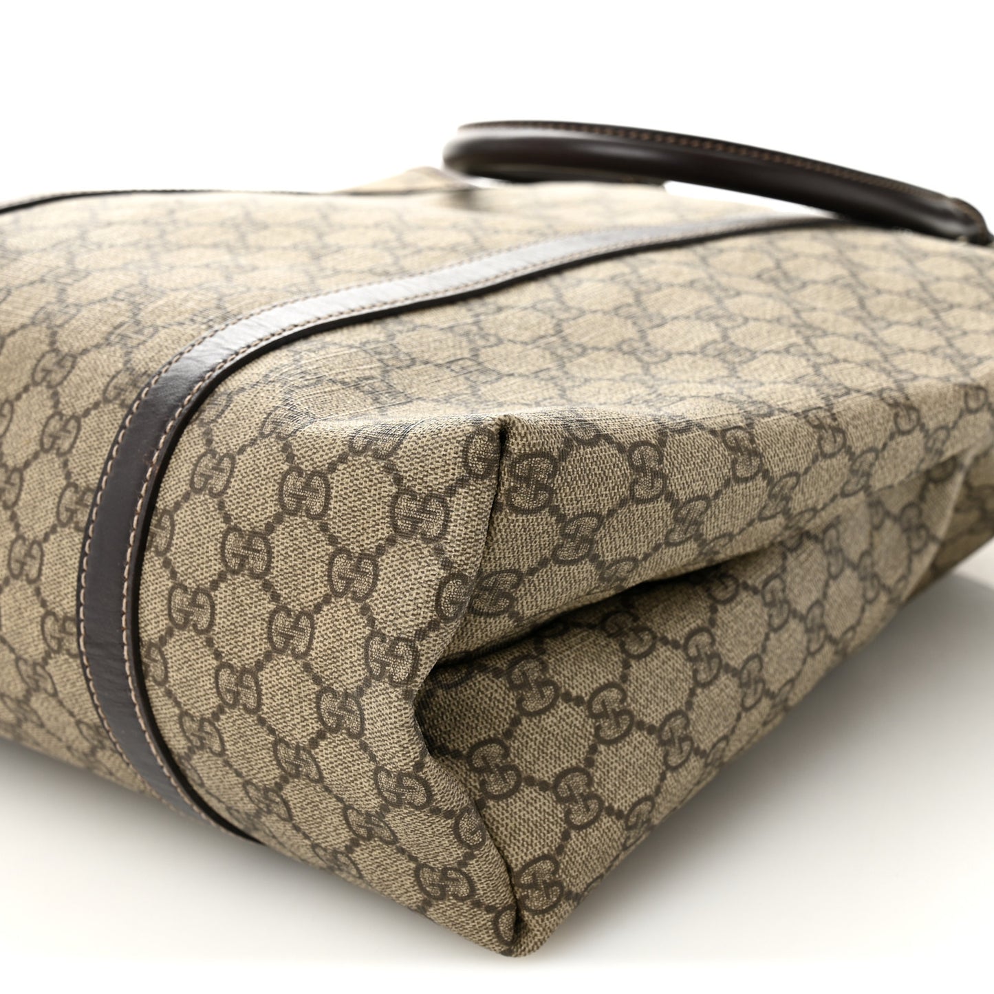 GG Plus Monogram Joy Vertical Tote Dark Brown