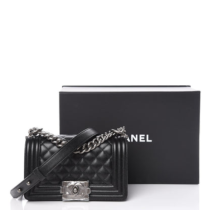 Chanel Caviar Quilted Small Boy Flap Black 10 of 10