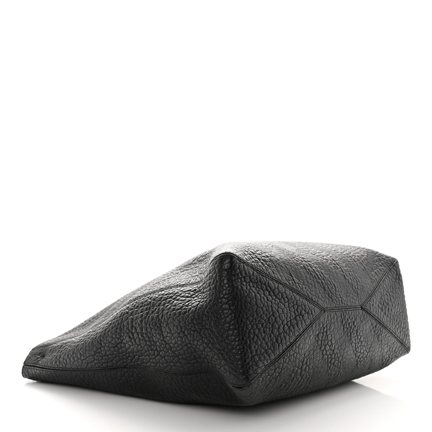 Heritage Grain Check Embossed Medium Lindburn Hobo Black