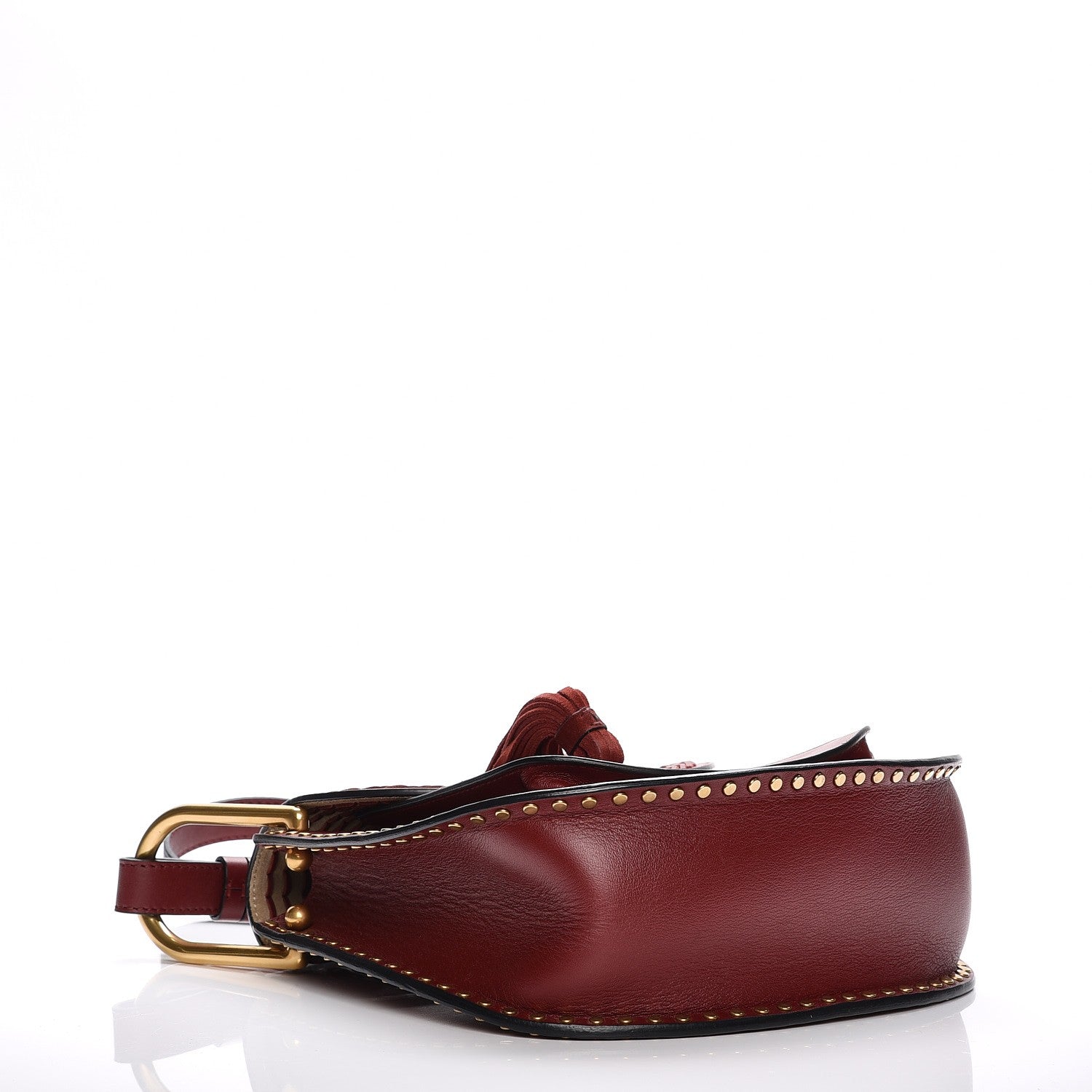 Chloe Calfskin Braided Small Hudson Shoulder Bag Sienna Red 4 of 10