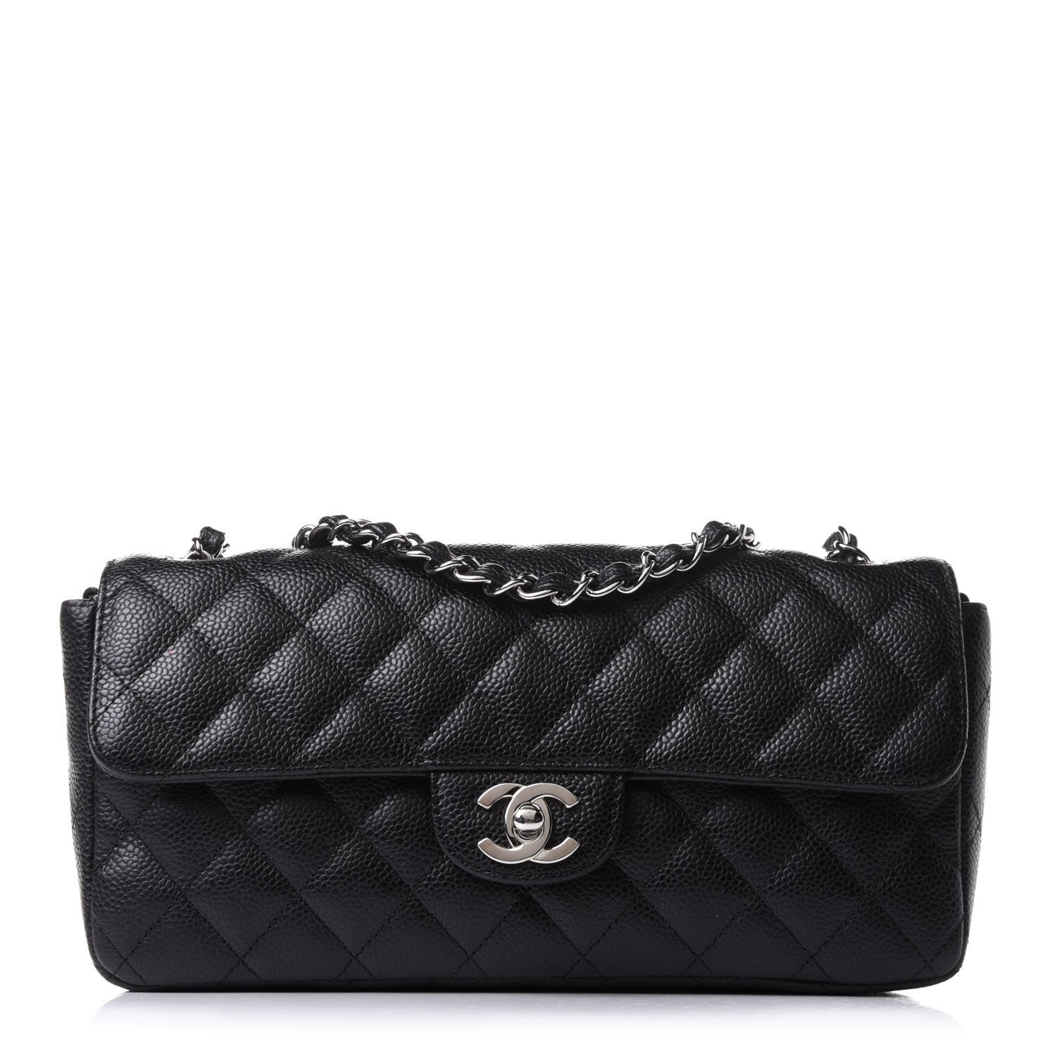 Chanel Caviar Quilted East West Flap Black 1 of 11