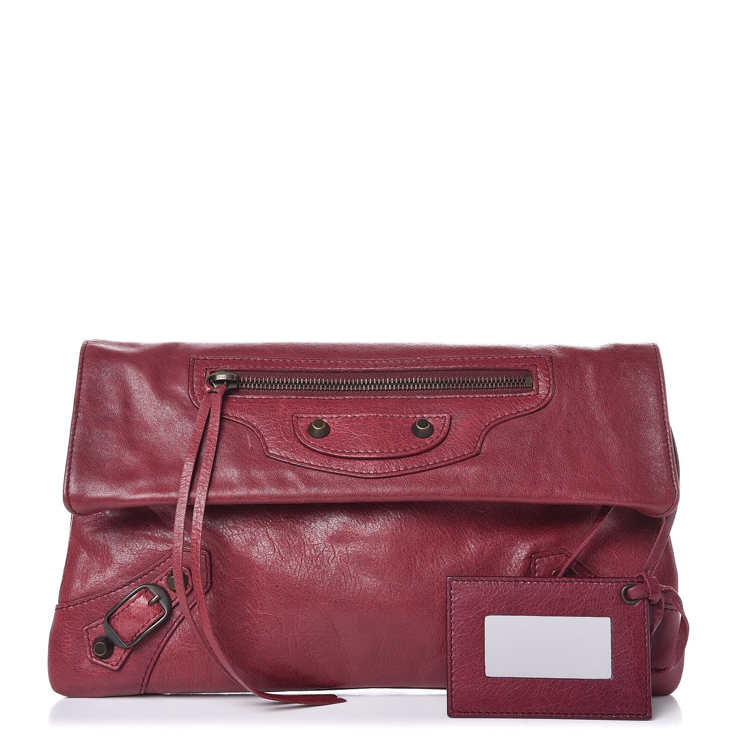 Balenciaga Agneau Classic Hardware Envelope Clutch Cassis 1 of 8